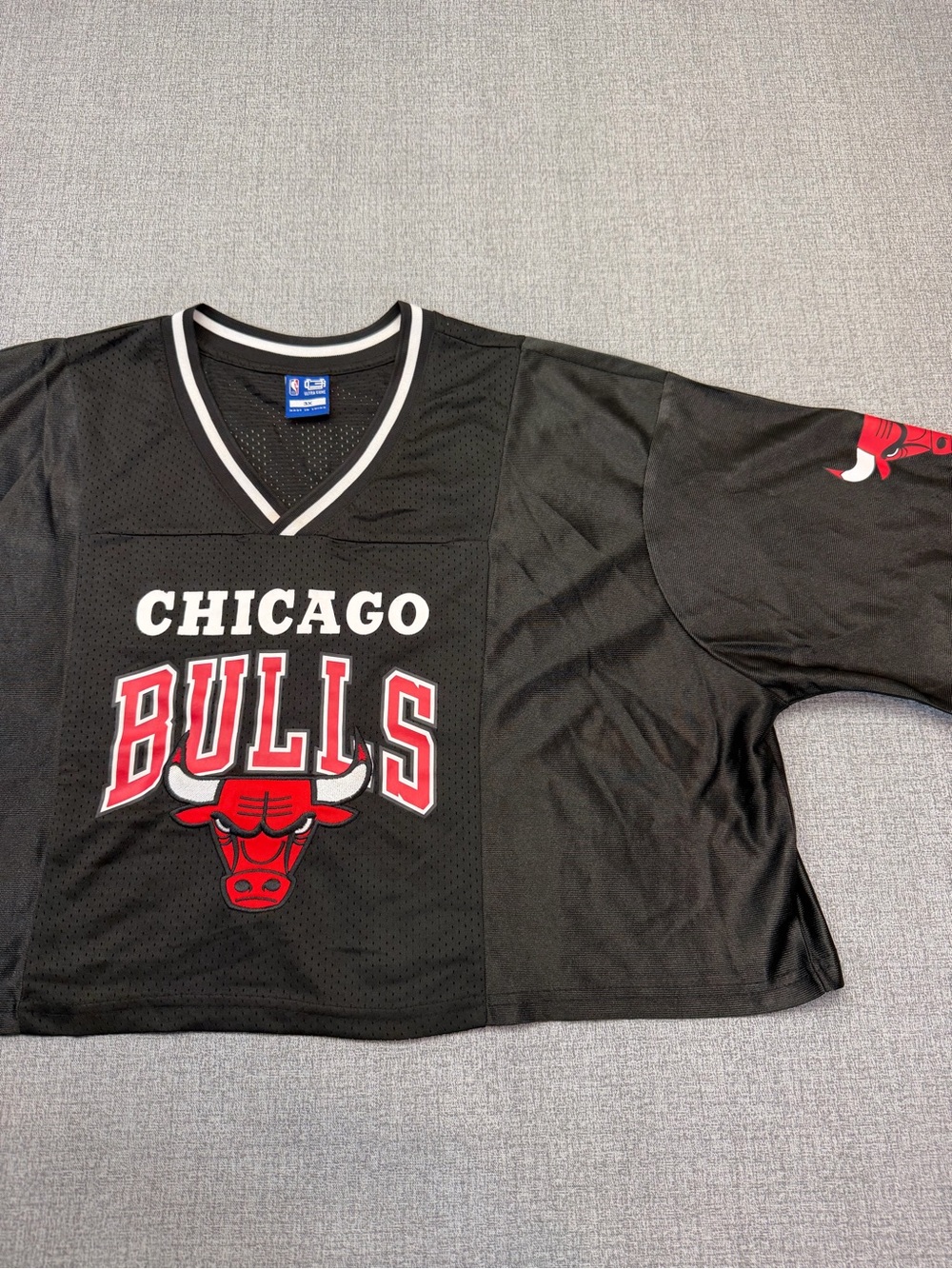 Ultra Game NBA Chicago Bulls Cropped Mesh Jersey Top 3X